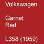 Preview: Volkswagen, Garnet Red, L358 (1959).